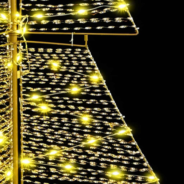 Árbol de Navidad con 240 LED Cálido 180 cm PET M 5