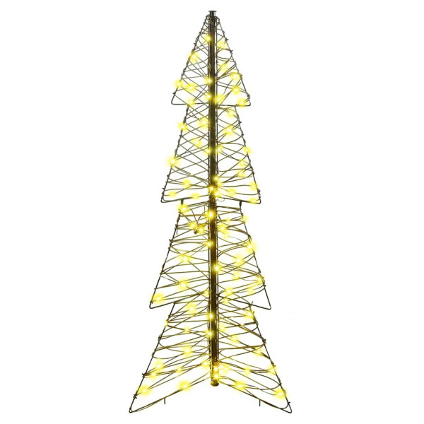 Árbol de Navidad con 100 LED Cálido 120 cm Ratán M 2