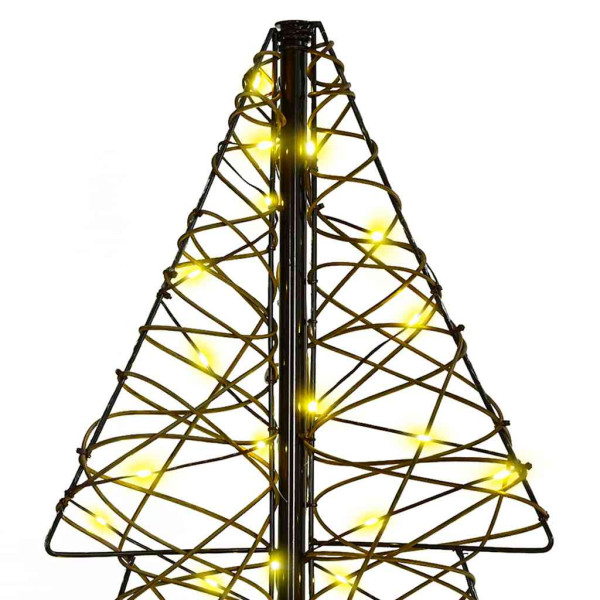 Árbol de Navidad con 160 LED Cálido 150 cm Ratán M 4