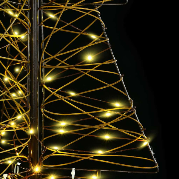 Árbol de Navidad con 240 LED Cálido 180 cm Ratán M 5