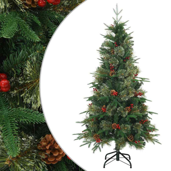 Árbol de Navidad artificial con ramas articuladas Verde 150 cm M 2