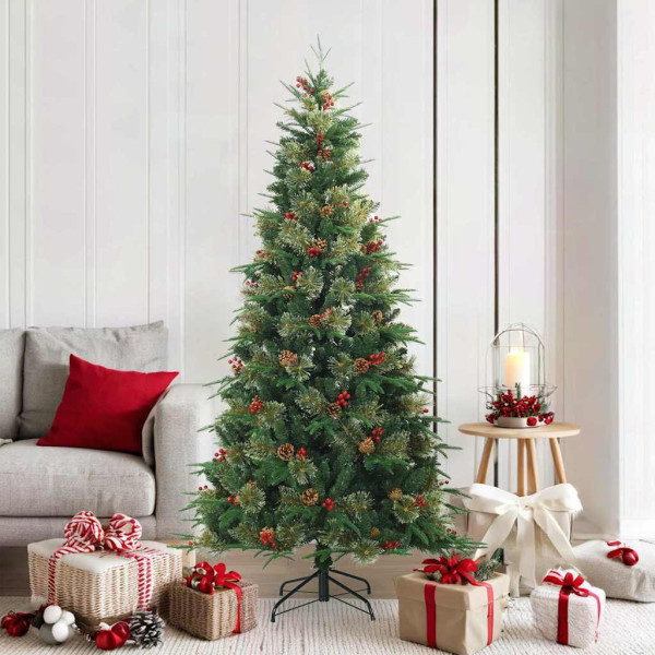 Árbol de Navidad artificial con ramas articuladas Verde 180 cm D