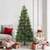 Árbol de Navidad artificial con ramas articuladas Verde 180 cm 1