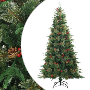 Árbol de Navidad artificial con ramas articuladas Verde 180 cm H