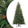 Árbol de Navidad artificial con ramas articuladas Verde 210 cm 2