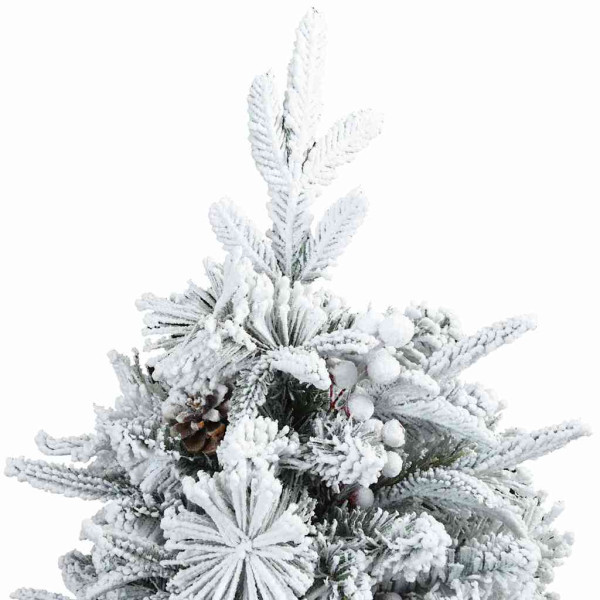 Árbol de Navidad artificial con soporte verde y 120 cm PVC M 4