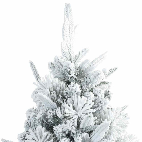 Árbol de Navidad artificial plegable cubierto de nieve 240 cm M 4