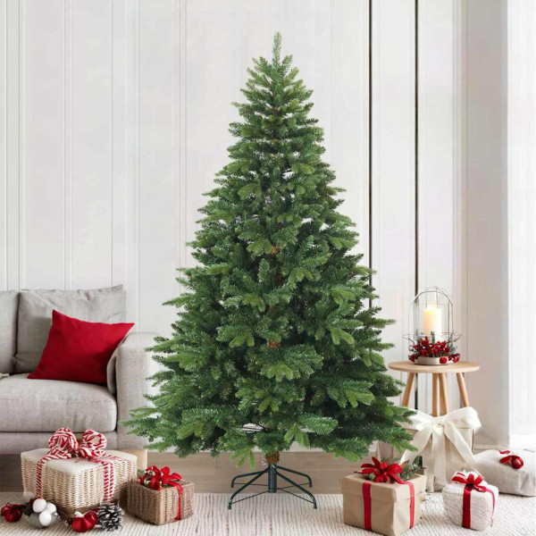 Árbol de Navidad artificial con ramas articuladas Verde 210 cm D