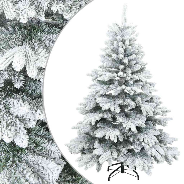 Árbol de Navidad Artificial Moderno Plegable con Nieve y Escarcha M 2