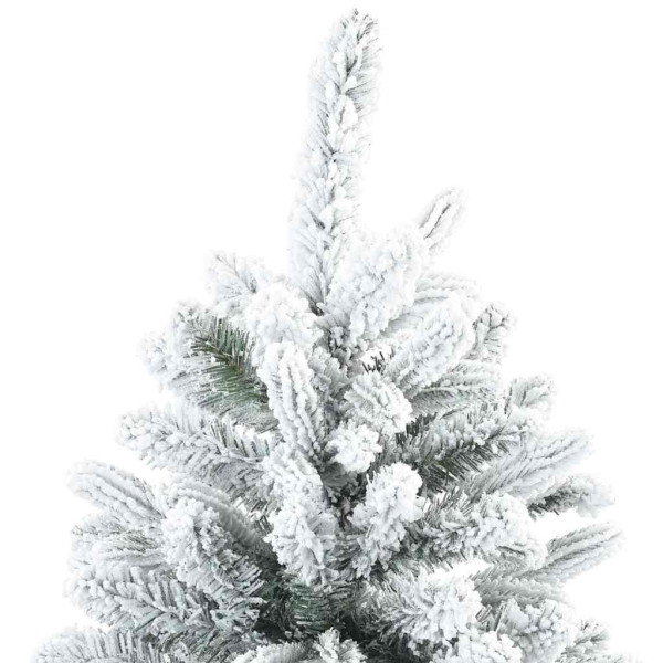 Árbol de Navidad Artificial Moderno Plegable con Nieve y Escarcha M 4