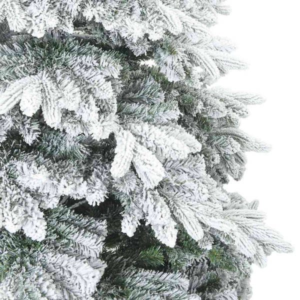 Árbol de Navidad Artificial Moderno Plegable con Nieve y Escarcha M 5