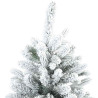 Árbol de Navidad Artificial Moderno Plegable con Nieve y Escarcha 4