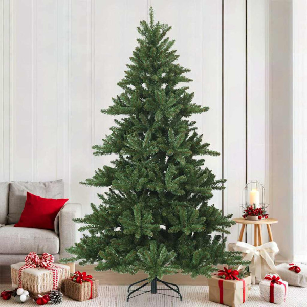 Árbol de Navidad artificial con ramas articuladas Verde 210 cm D