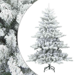 Árbol de Navidad Artificial Moderno Plegable con Nieve y Escarcha H