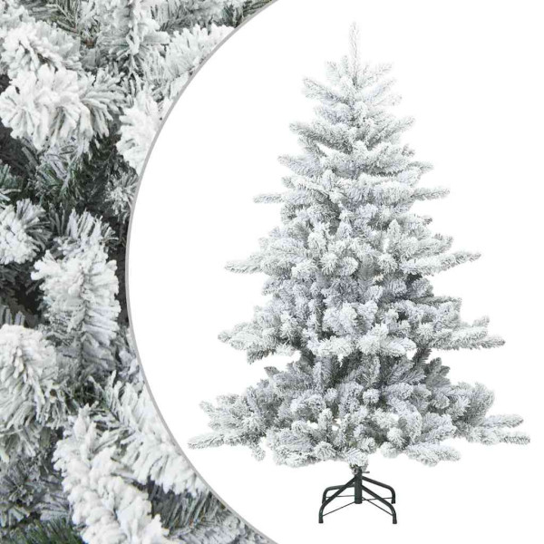 Árbol de Navidad Artificial Moderno Plegable con Nieve y Escarcha M 2