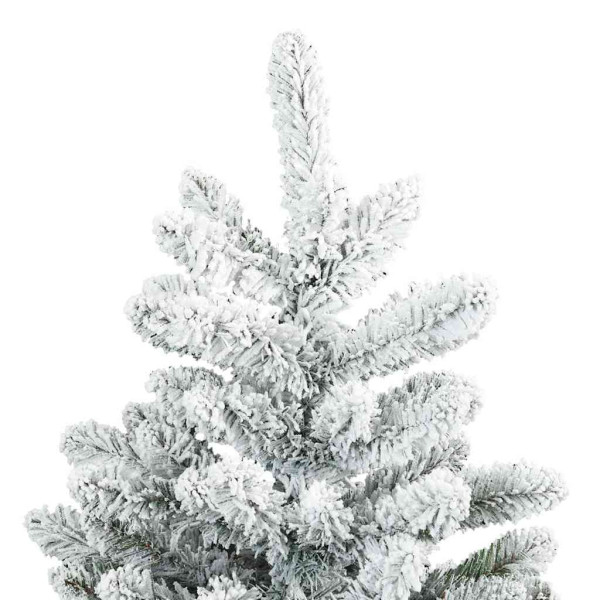 Árbol de Navidad Artificial Moderno Plegable con Nieve y Escarcha M 4