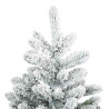 Árbol de Navidad Artificial Moderno Plegable con Nieve y Escarcha 4
