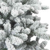 Árbol de Navidad Artificial Moderno Plegable con Nieve y Escarcha 5