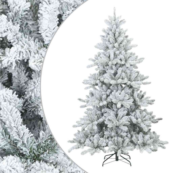 Árbol de Navidad Artificial Moderno Plegable con Nieve y Escarcha M 2