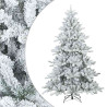 Árbol de Navidad Artificial Moderno Plegable con Nieve y Escarcha 2