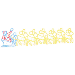 Decoración Navideña LED Multicolor 69 x 79 cm PVC H