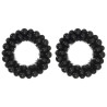 Coronas de Bolas de Navidad 2 pcs Negro 33 x 33 x 7 cm 2
