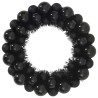 Coronas de Bolas de Navidad 2 pcs Negro 33 x 33 x 7 cm 4