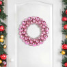 Coronas de Bolas de Navidad 2 pcs Rosa 33 x 33 x 7 cm 3