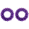 Coronas de Bolas de Navidad 2 pcs Lila 33 x 33 x 7 cm 2