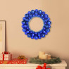 Coronas de Bolas de Navidad 2 pcs Azul 33 x 33 x 7 cm 1