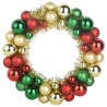 Coronas de Bolas de Navidad 2 pcs Multicolor 33 x 33 x 7 cm 4