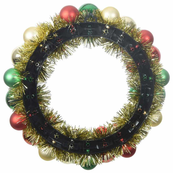Coronas de Bolas de Navidad 2 pcs Multicolor 33 x 33 x 7 cm M 5