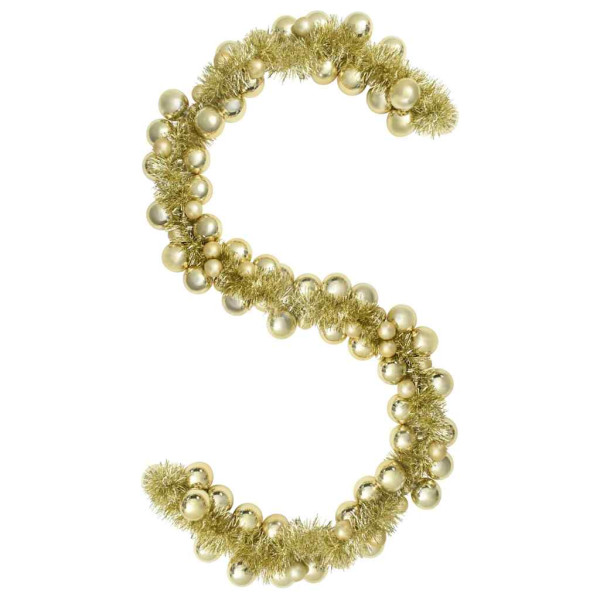 Guirnalda de Bolas de Navidad Dorado 186 cm Poliestireno M 2