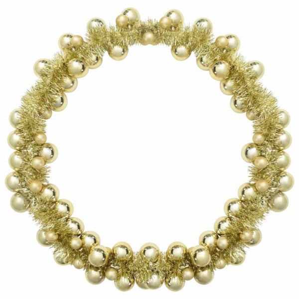 Guirnalda de Bolas de Navidad Dorado 186 cm Poliestireno M 5