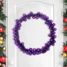 Guirnalda de Bolas de Navidad Lila 186 cm Poliestireno 3