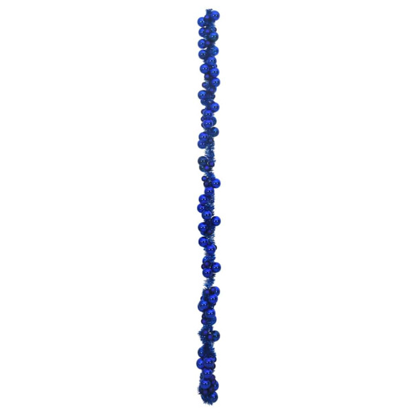 Guirnalda de Bolas de Navidad Azul 186 cm Poliestireno M 4