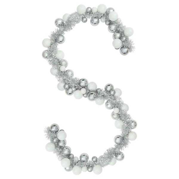 Guirnalda de Bolas de Navidad y Plata 186 cm Poliestireno M 2