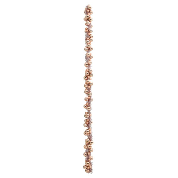 Guirnalda de Bolas de Navidad Rosa dorado 186 cm Poliestireno M 4