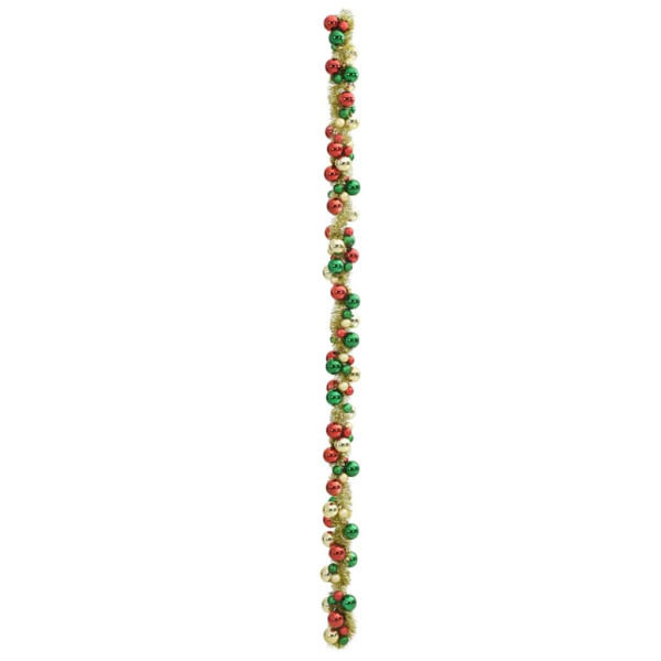 Guirnalda de Bolas de Navidad Multicolor 186 cm Poliestireno M 4
