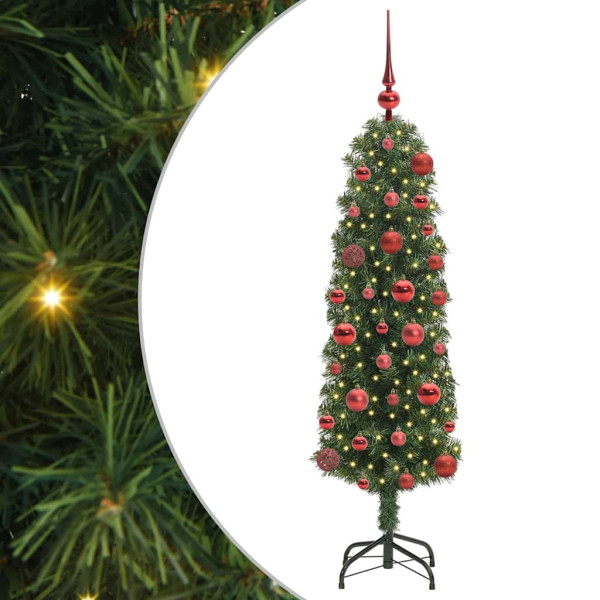 Árbol de Navidad artificial Verde 120 cm PVC. Acero y Plástico M 2