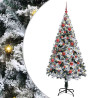 Árbol de Navidad artificial con 150 LED Verde 150 x 95 cm 2