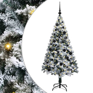 Árbol de Navidad artificial con 150 LED Verde 150 x 95 cm H