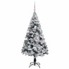 Árbol de Navidad artificial con 150 LED Verde 150 x 95 cm 3