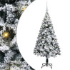Árbol de Navidad artificial con 150 LED Verde 150 x 95 cm 2