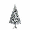 Árbol de Navidad artificial con 150 LED Verde 150 x 95 cm 3
