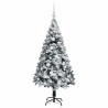 Árbol de Navidad artificial con 150 LED Verde 150 x 95 cm 4