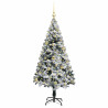 Árbol de Navidad artificial con 150 LED Verde 150 x 95 cm 3