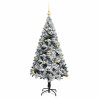 Árbol de Navidad artificial con 150 LED Verde 150 x 95 cm 4