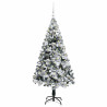 Árbol de Navidad artificial con 150 LED Verde 150 x 95 cm 3