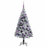 Árbol de Navidad artificial con 150 LED Verde 150 x 95 cm 4